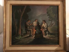 Olio su tavola di Basilio