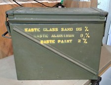 Cassa Cal 50 Munizioni Stagna Ferro Esercito USA Italia INDUSTRIALE Militare WW2