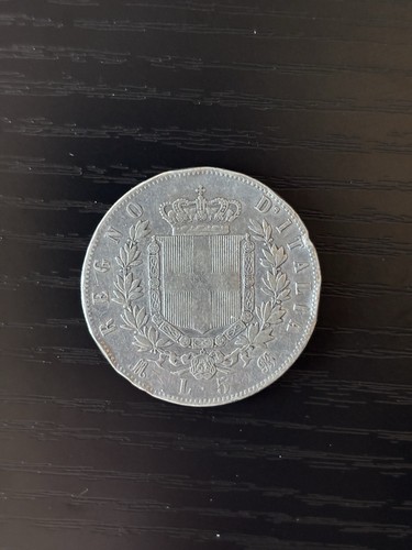 Regno italia lire 1875 - regno, 5