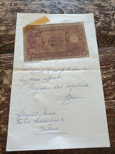 Documento storico lettera - documento,