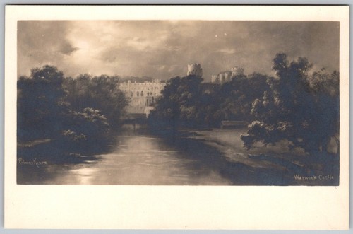 Antique postcard warwick - antique,