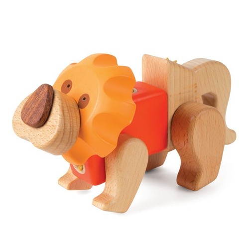 Wooden lion creative - wooden, "lion"