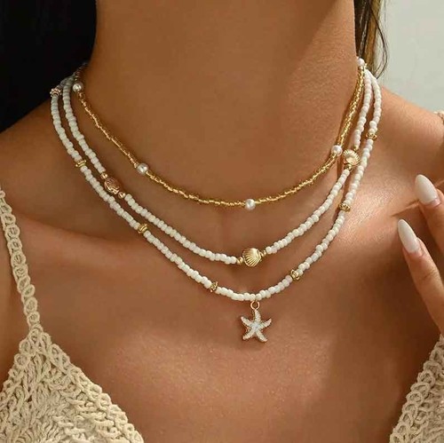 Collana fantasia multi righe - collana,