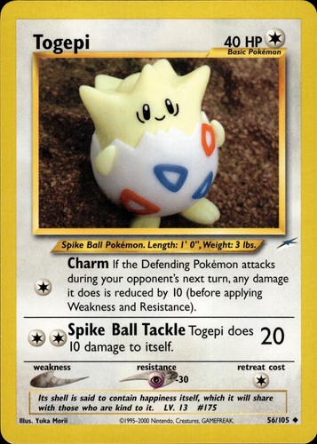 Pokemon neo destiny togepi - destiny, non