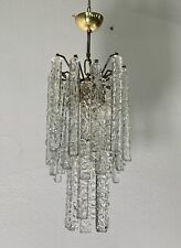 LAMPADARIO DESIGN ANNI 70 ATTR. TONI ZUCCHERI VENINI VETRO MURANO HANGING LAMP