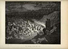 1880 Stampa Antica = Dante