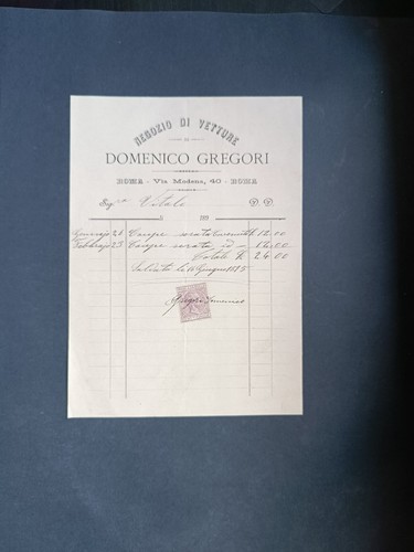 Fattura antica negozio - antica, di