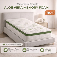 Materasso Singolo Aloe Vera