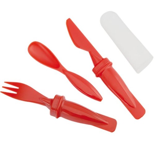 Set posate campeggio pranzo - set,
