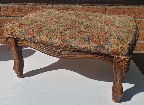 1900 antico poggiapiedi legno - antico,