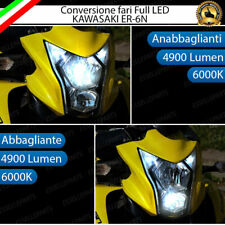 KIT FARO A LED KAWASAKI ER-6N DAL 2009  + ANABBAGLIANTE ABBAGLIANTE H11 6000K
