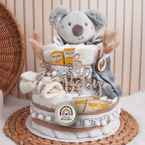 Torta pannolini stile boho - pannolini,