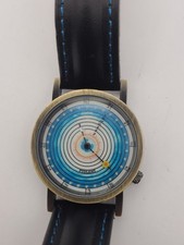 Orologio Uomo Tempus Fugit Tolomeo Analogico Quarzo Cinturino Nero Batteria Nuova Funzionante