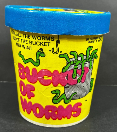 Vintage bucket worms - vintage, of