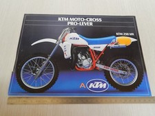BROCHURE ORIGINALE KTM 125 250 495 MX CROSS IN ITALIANO MONOP. DEPLIANT PROSPEKT