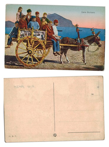 Vintage postcard carro - -,