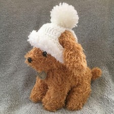 Set cappello e bavaglino Aibo cappello pompon fatto a mano Sony