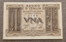 1 LIRA IMPERO 14/11/1939 FDS