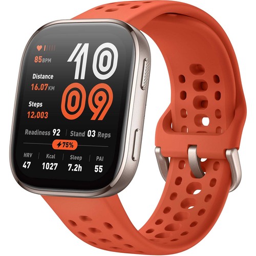 Amazfit bip red smartwatch - amazfit,