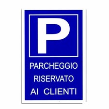 12x Cartello PARCHEGGIO