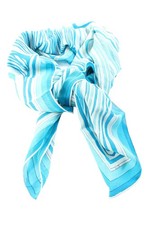 EMILIO PUCCI Fazzoletto da collo Donna Foulard blu fiordaliso-azzurro-bianco