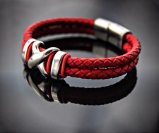 Bracciale unisex in pelle e