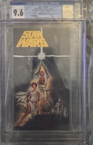 Star wars vhs 1990 cgc - 1990, 9.6!