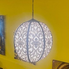 Lampadario etnico ferro