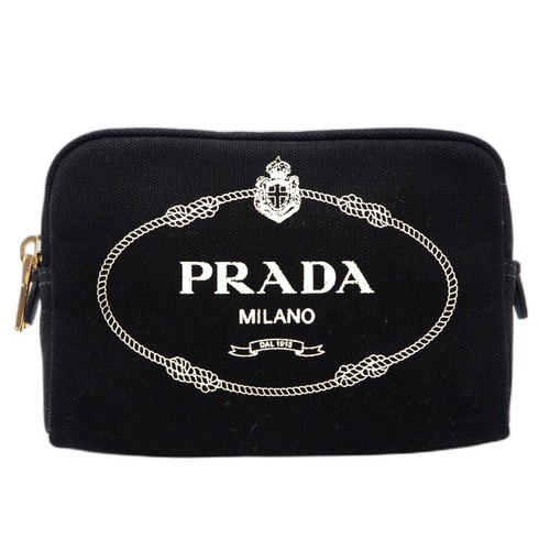 Prada canapa logo pouch - logo,