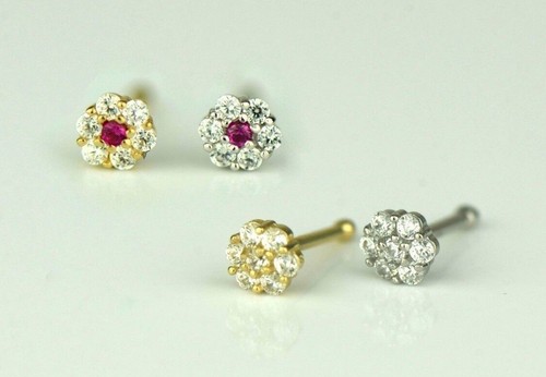 Borchia piercing naso fiore
