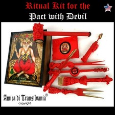 kit stregoneria starter rituale magico altare patto satanico con diavolo satana satanismo