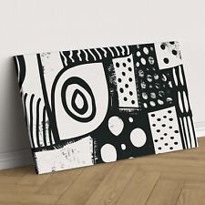 Quadro Astratto Bianco e Nero