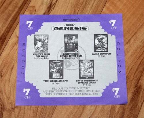 1992 sega genesis - 1992, mega