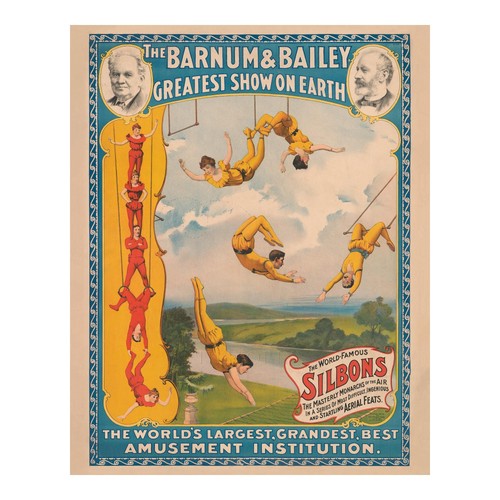 Poster circo barnum bailey - barnum,