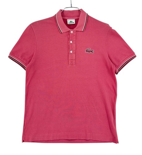 Polo collo rosa lacoste - polo,
