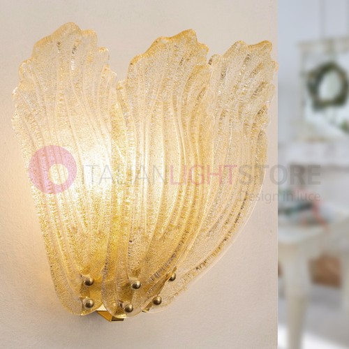 Foglie lampada parete - foglie,