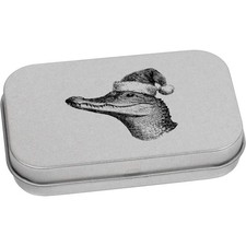 'Cappello di Babbo Natale con cerniera in metallo 'Cappello di Babbo Natale' scatola di latta / immagazzinaggio (TT058846)