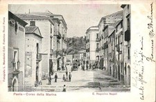 dq45 cartolina paola corso della marina provincia di cosenza 1903 super!