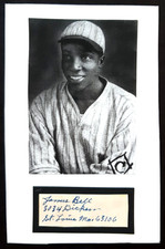 🔥BELL JAMES 'COOL PAPA' ~ Foto autografa firmata 4"x6" ~ MLB HOF 1974 NEGRO LEAGUE