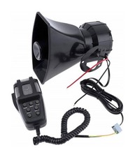 Sirena Centralina 7 Canali 100w Waterproof Allarme Microfono Megafono Auto 12v