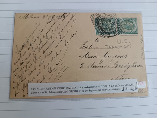 Regno perfin 1908 unione - regno,