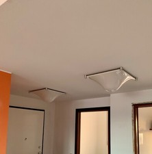 lampada Bolle Martinelli vintage design anni ‘70 parete e soffitto