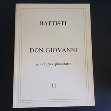 LIBRO LUCIO BATTISTI DON GIOVANNI SPARTITI PER CANTO E PIANOFORTE