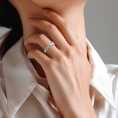 Anello fidanzamento rotondo - di,