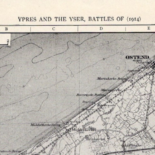 Mappa ypres battaglie - mappa, le