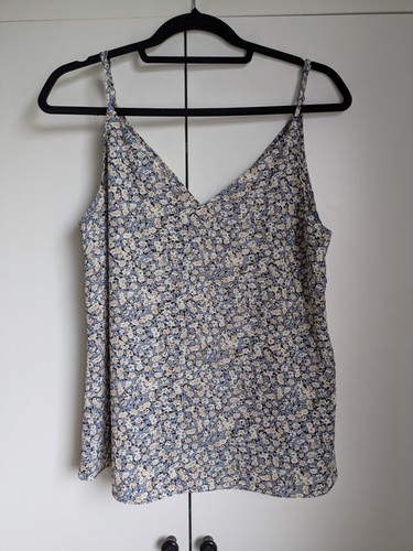 Top cami blu ditsy floreale - cami,