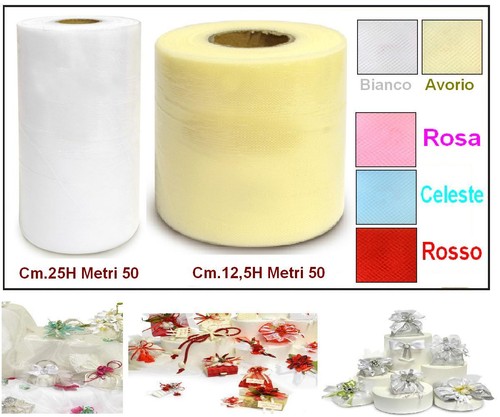 Bobina tulle velo colore - tulle,