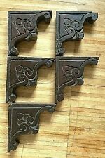 ANTICO LOTTO DI 5 REGGIMENSOLE  STAFFE IN LEGNO DECORATE