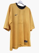 nike vintage Foorball Yellow Shirt 90 S Nike T-shirt / maglietta