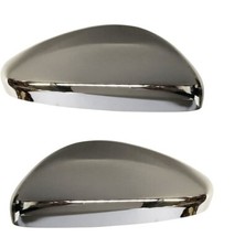 2x Coppia Calotte Specchietto Retrovisore per Peugeot 208 2012-2019 Cromate